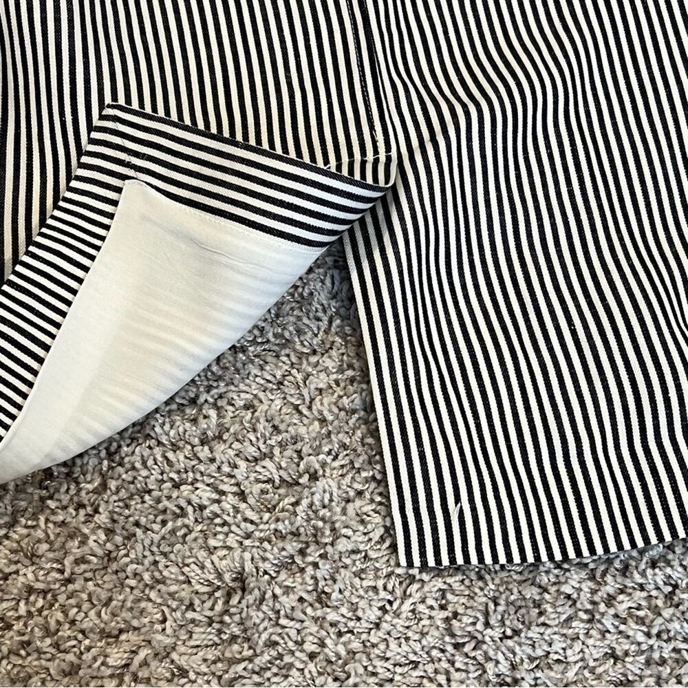 Cupcakes and Cashmere Dove Blazer Boyfriend Striped Oversized Medium Linen Blend - Picture 13 of 14